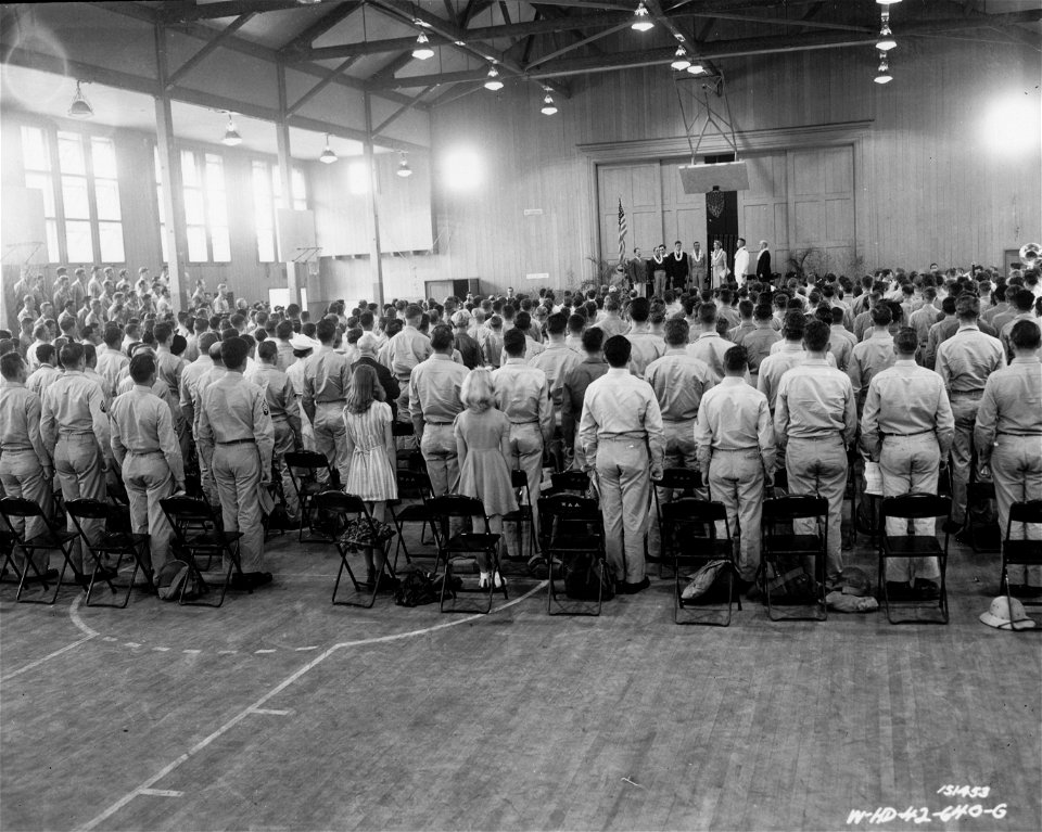 SC 151453 - New USO building dedication in Hawaii. Waialua, Oahu, T.H.