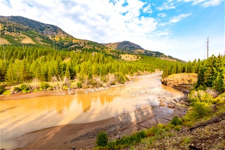 Early morning along Lamar River photo