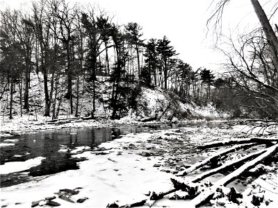 Etobicoke Creek in winter photo
