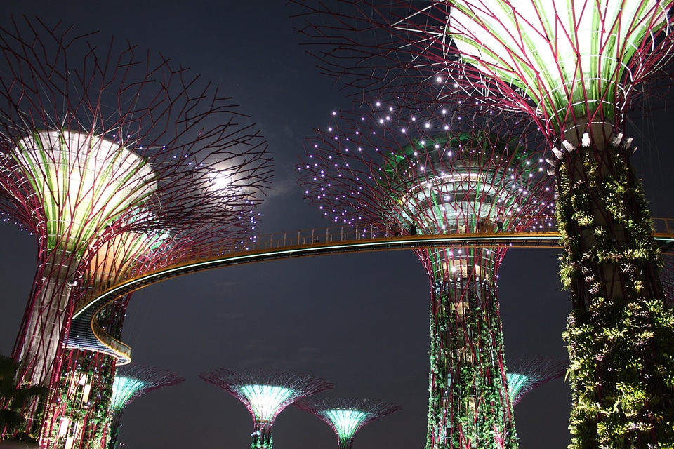 Asia skyline modern