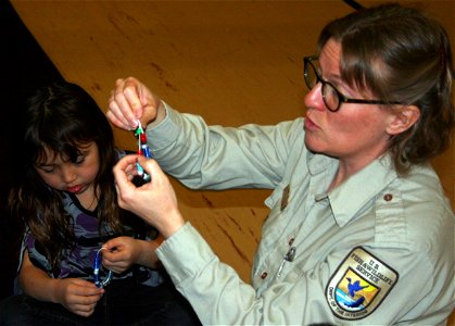 Julia Pinnix showing bracelet photo