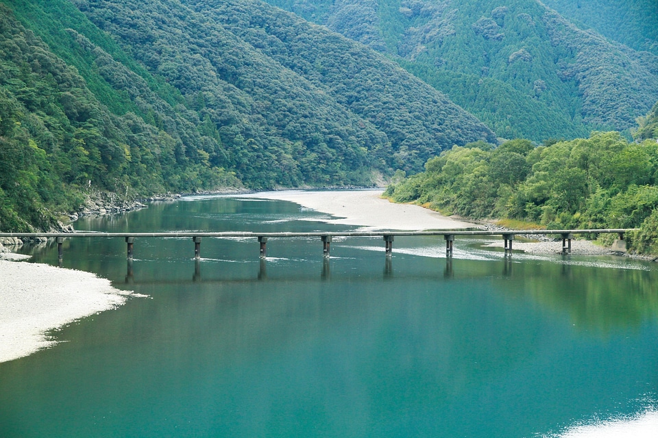 Ladscape of Shimanto River in Japan
