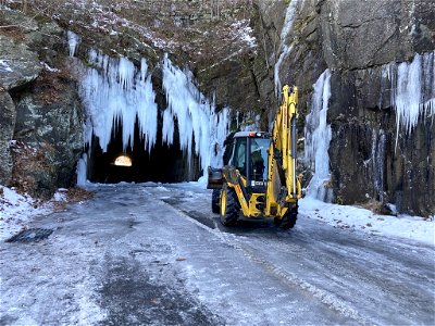Frozen Marys Rock Tunnel photo