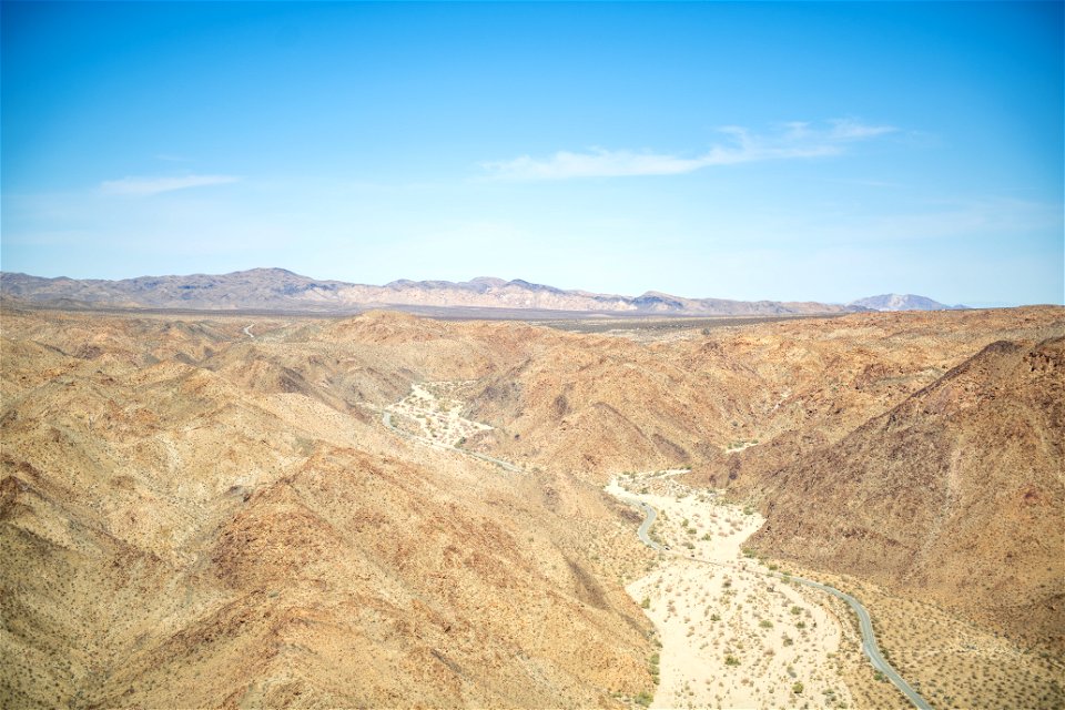 Aerial view of Joshua Tree National Park photo