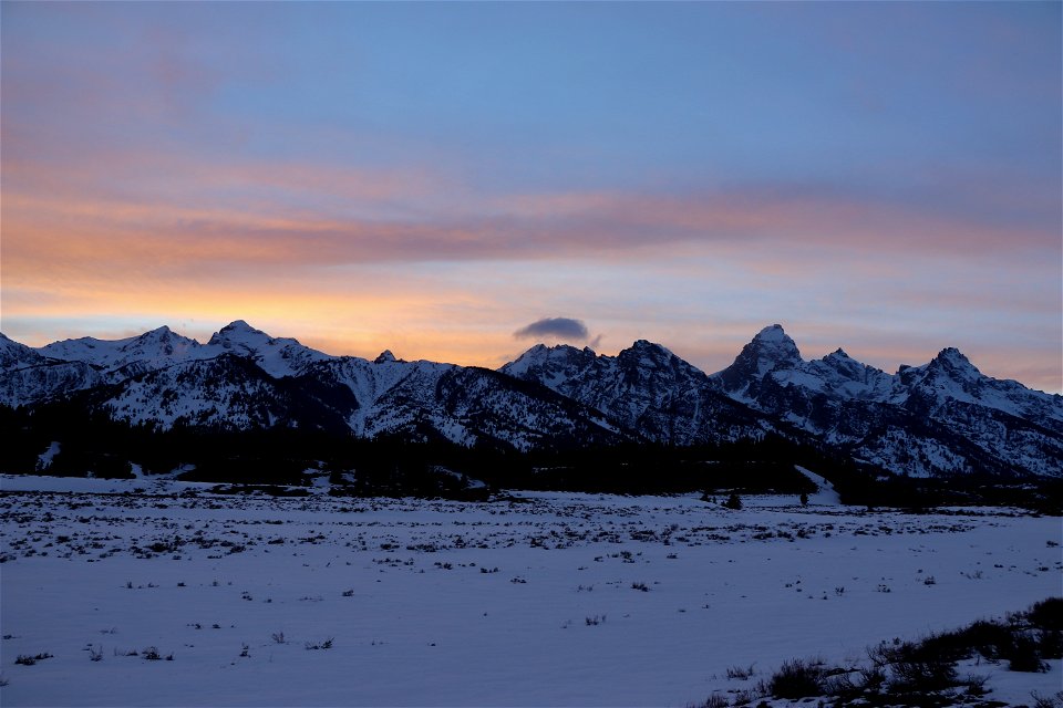 Teton Range at Sunset