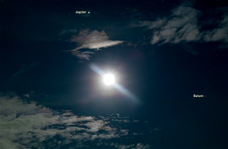Day 288 - Jupiter, Saturn, and the Moon photo