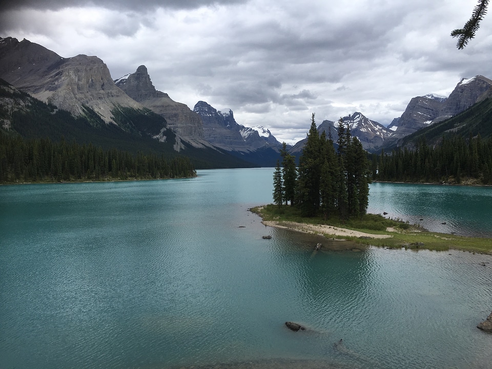 Spirit Island in Maligne Lake, Jasper National Park