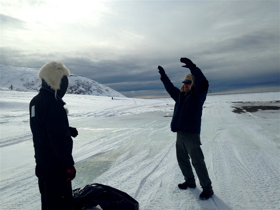 Polar bear patrol training in Wales, Alaska