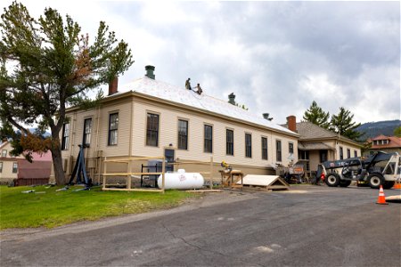 Fort Yellowstone Improvement Project: Canteen reroofing photo