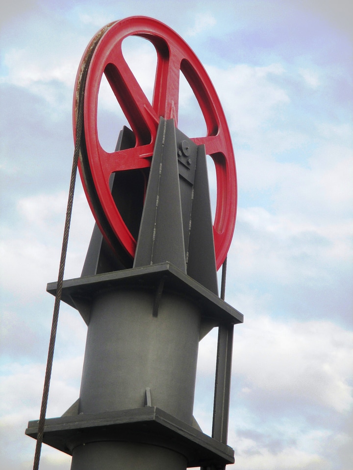 Wire rope wheel port