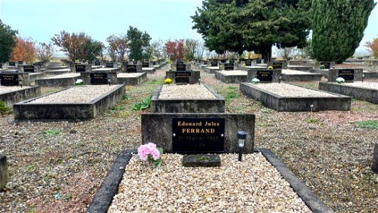 Cimetière du Camp du Vernet : Edouard Jules Ferrand