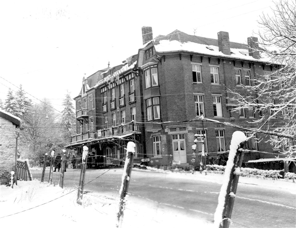 SC 329973 - Command post of the 30th Infantry Division, in Francorchamps, Belgium. 6 January, 1945. photo