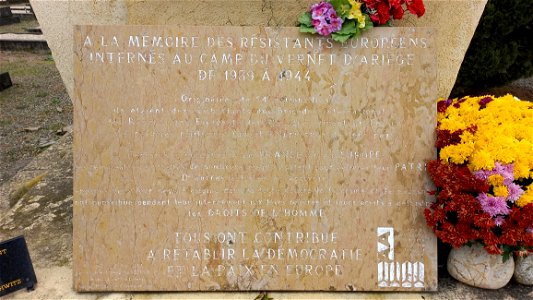 Cimetière du Camp du Vernet - Cemetery of the Vernet camp
