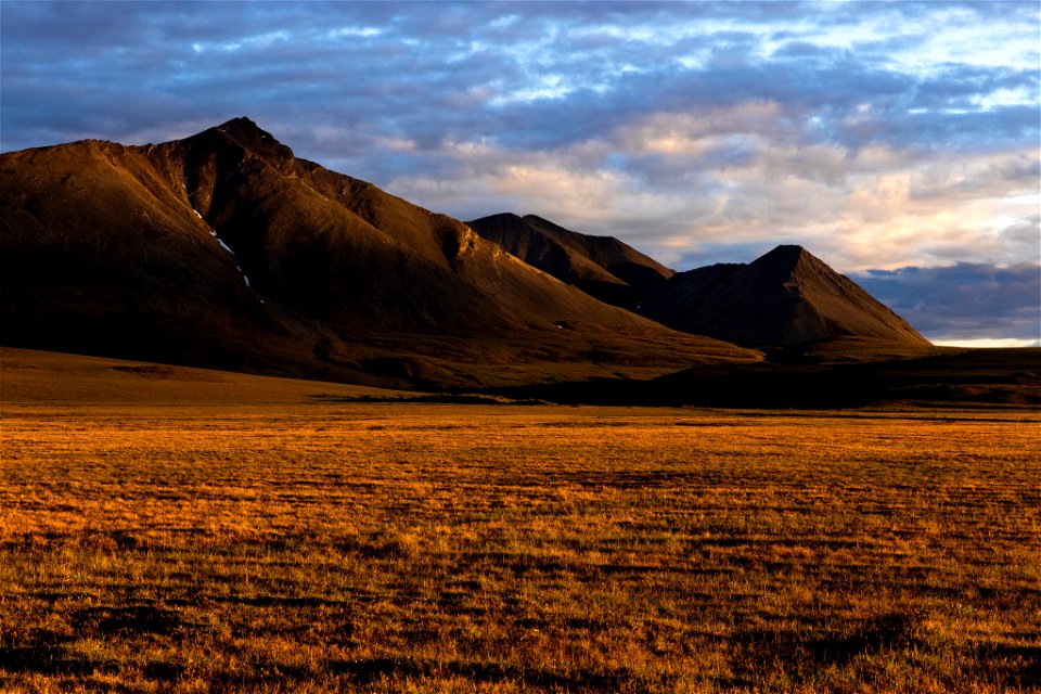 Midnight sun in the Brooks Range
