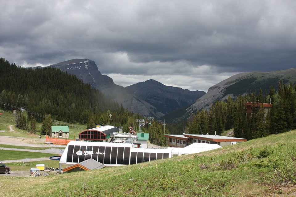 Gondola in the Rocky Mountains photo