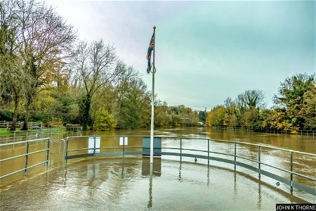 Allington Lock River Medway Flood photo