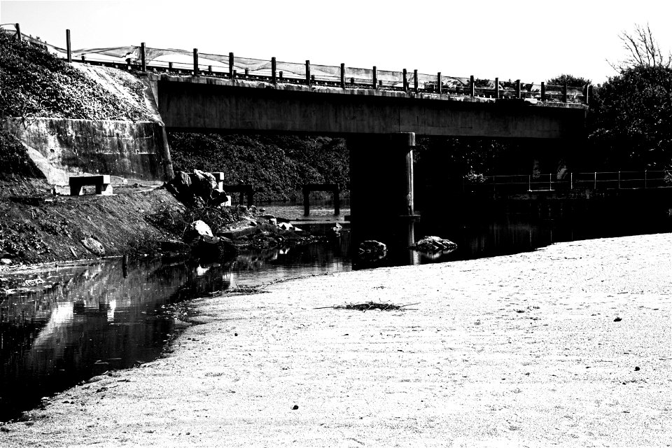 Chaos at the beach - storm damage photo