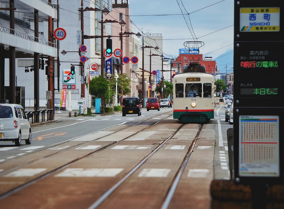 Toyama city tram photo