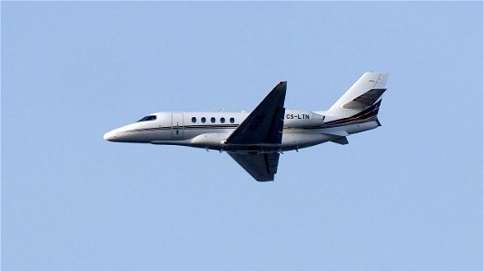 Cessna 680A Citation Latitude CS-LTN NetJets Europe from Salzburg (4200 ft.)