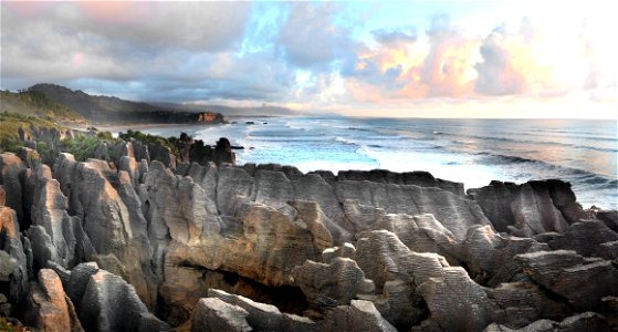 The Pancake Rocks.