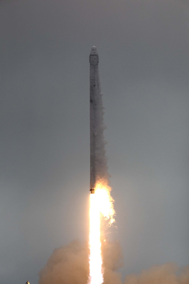 Liftoff of SpaceX Falcon 9