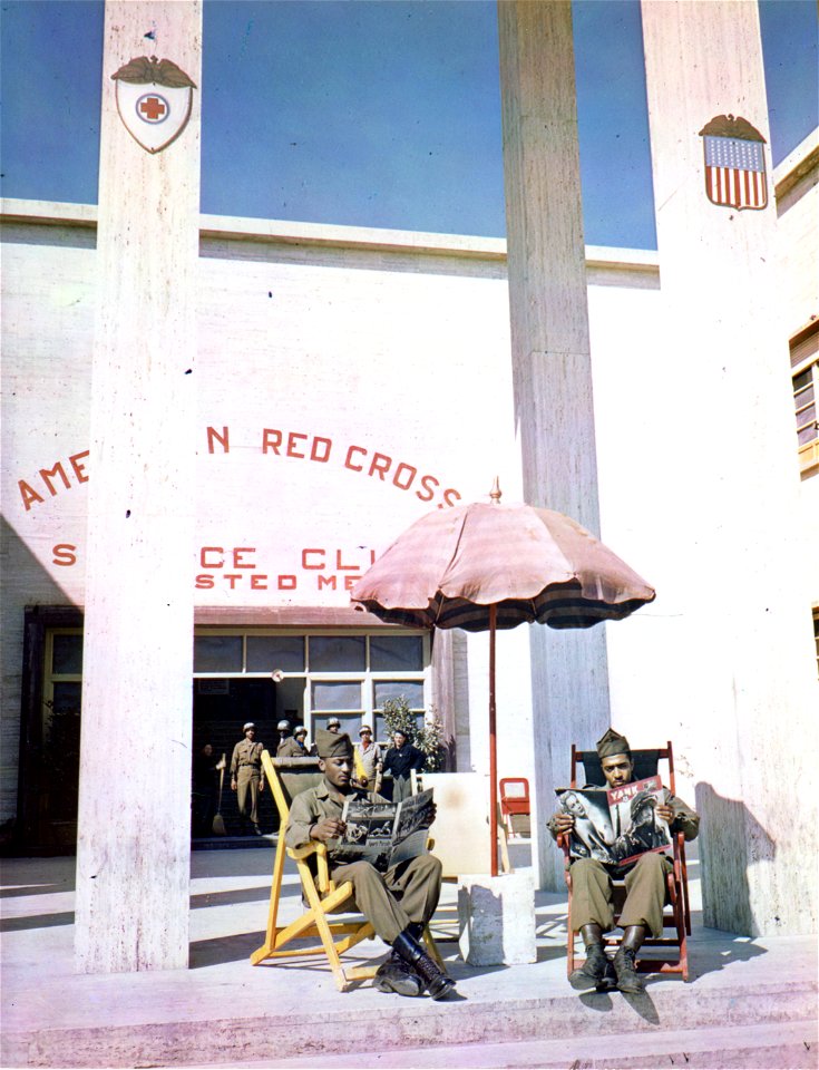 C-920 - This is the exterior of the Red Cross Center at Viareggio, Italy, formerly used by German and Italian troops. 23 March, 1945 approx.