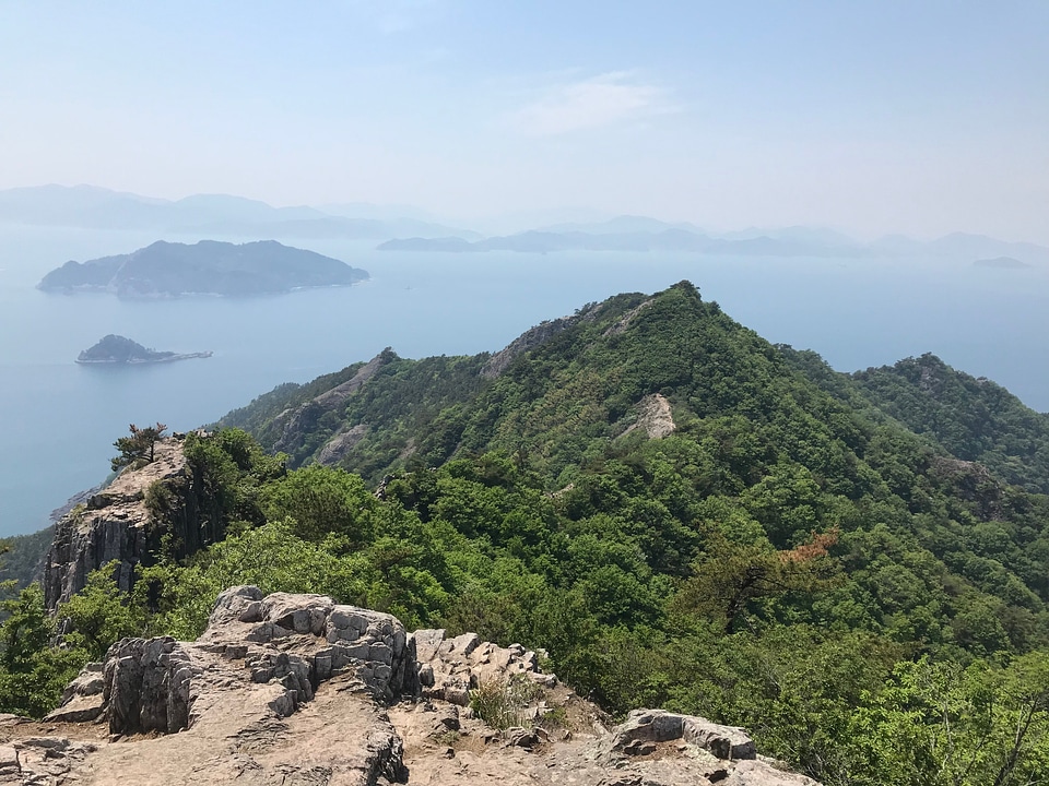 aerial view Saryangdo Tongyeong Island South Korea