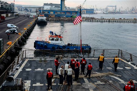 USS Gravely (DDG 107) Departs From Gdynia, Poland, May 11, 2022 photo