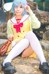 Charming Asian girl in japanese costume