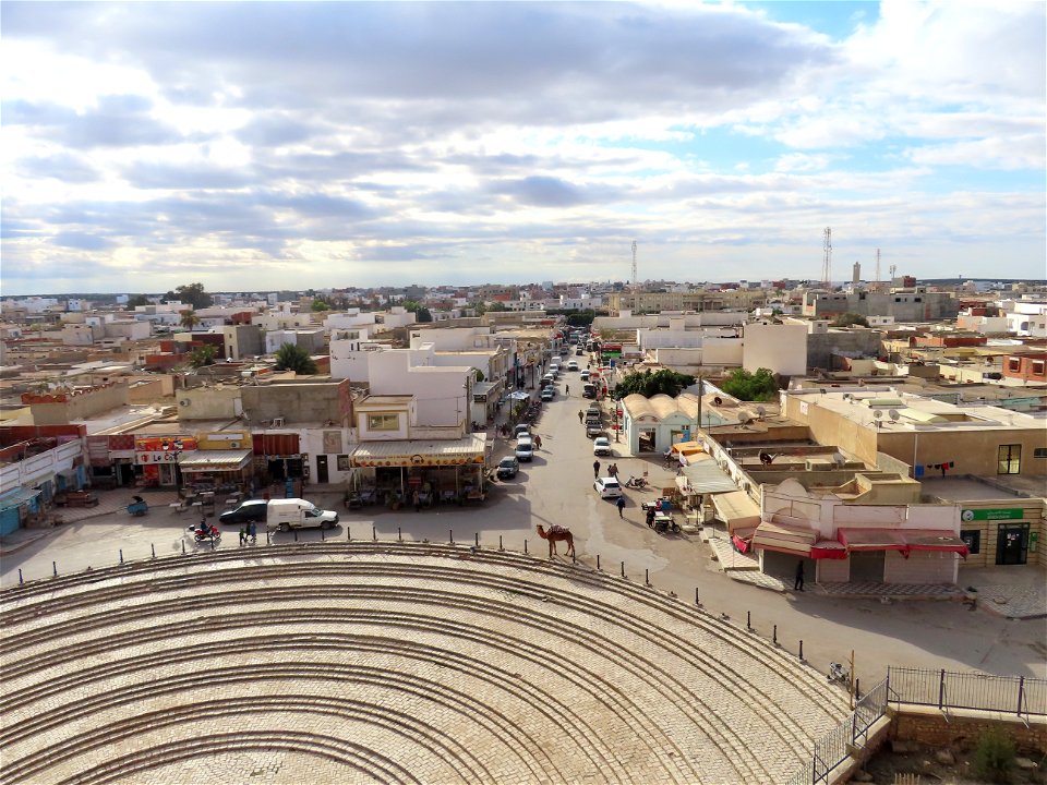 Town From Amphitheatre of El Jem Tunisia