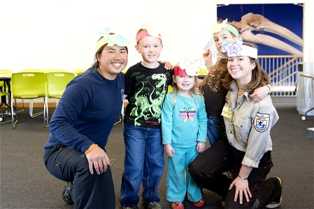 CDIP Volunteer Helen with Ranger Heather at the FUN program
