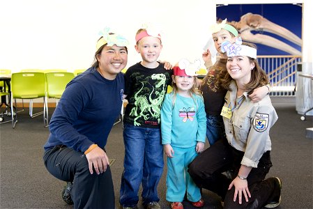 CDIP Volunteer Helen with Ranger Heather at the FUN program photo