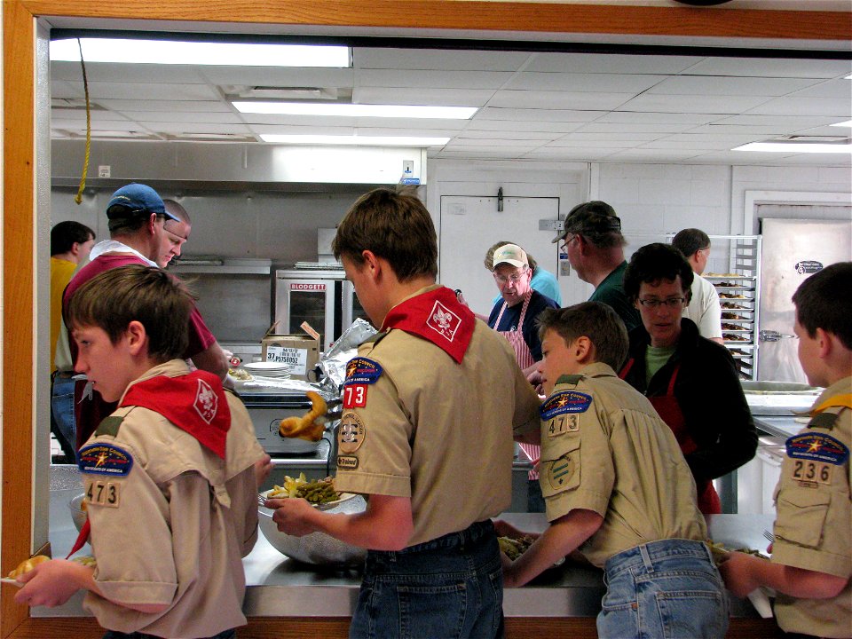 Boy Scouts ready to feast