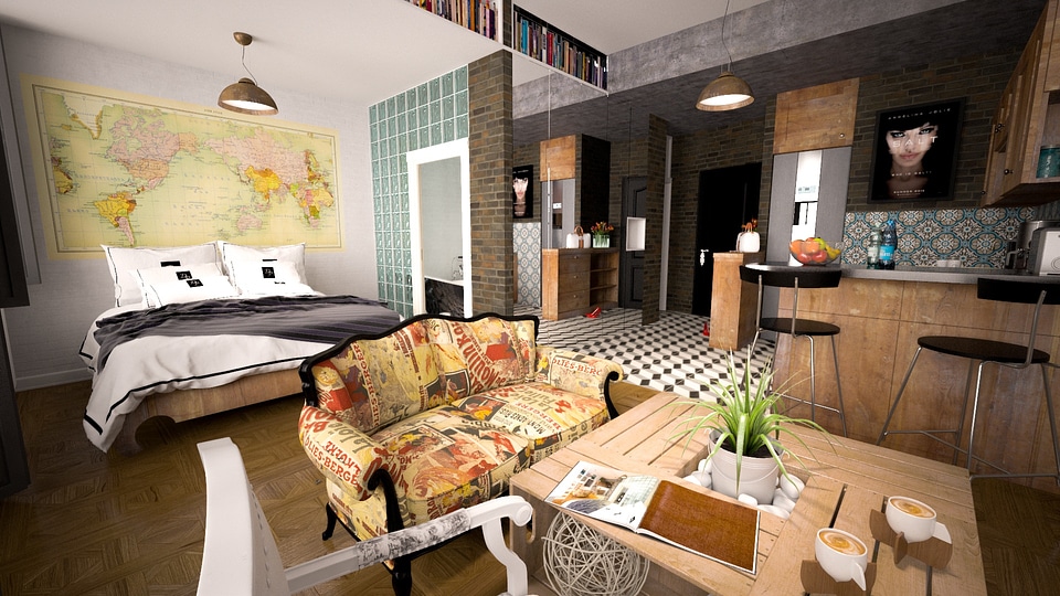 The luxury bedroom interior design