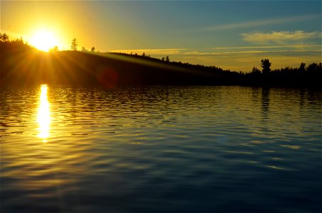 Birch Lake sunset photo