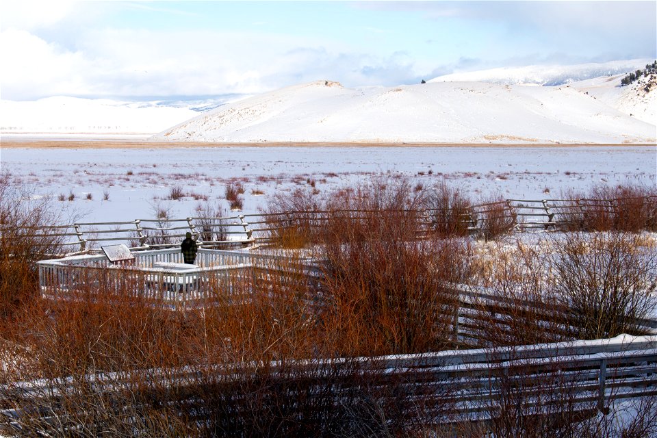 Bert's Bench on the National Elk Refuge