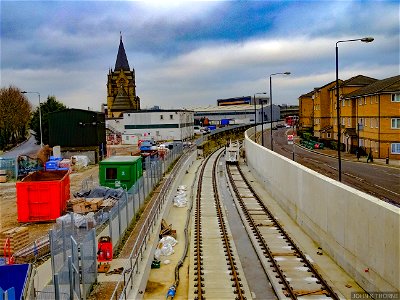 CrossRail Construction Silvertown Woolwich North
