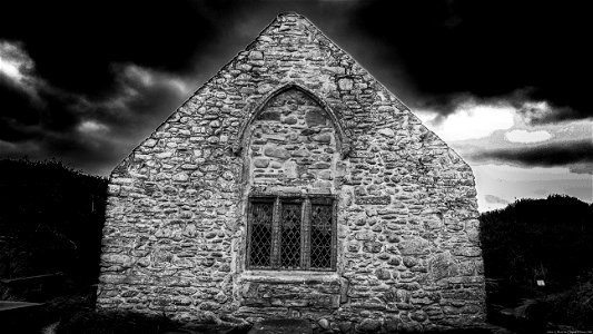 The ancient church of St Tanwg is situated in the sand dunes at Llandanwg, it is reputed to have been founded in the 5th century