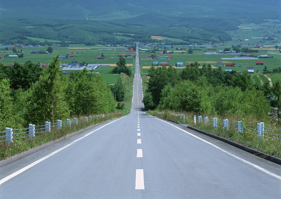 country road in Japan