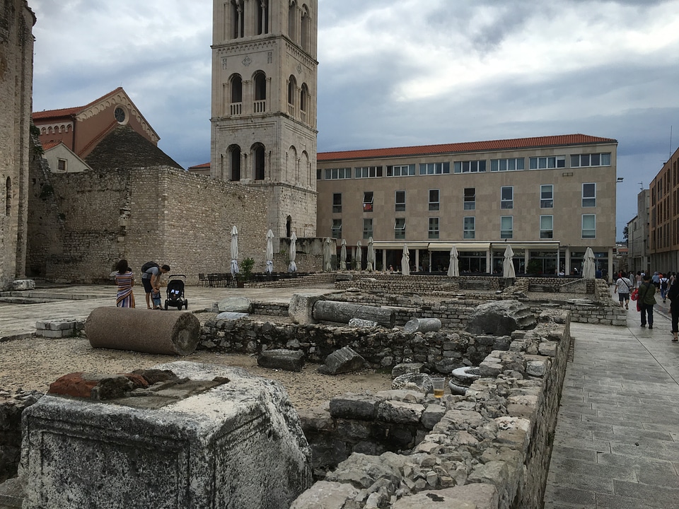 old town of Rovinj of Croatia