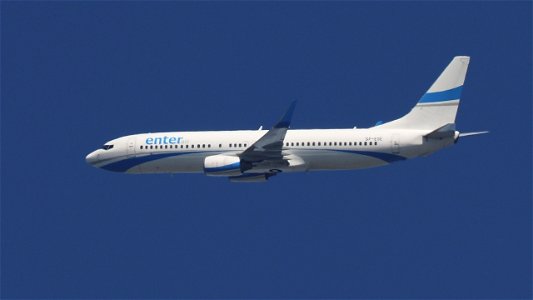 Boeing 737-8Q8 SP-ESE Enter Air from Errachidia (7400 ft.)