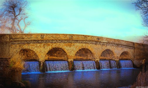 Lancelot 'Capability' Brown designed the Five Arch Bridge and serpentine lake at North Cray Place, now part of Foots Cray Meadows, for Thomas Coventry.