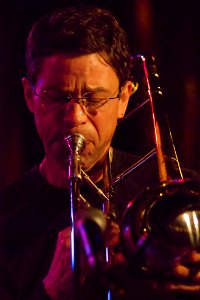 Marty Ehrlich & Ray Andersen Quartet 10 maart 20211 Schuttershof Middelburg - Ray Anderson