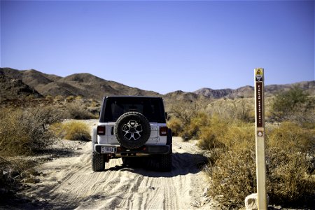 Jeep on Pinkham Canyon Road photo