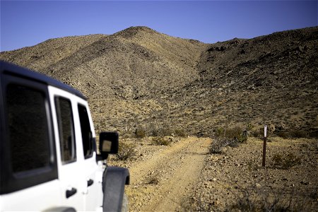 Jeep on Thermal Canyon Road photo