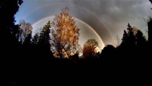 Doppelter Regenbogen