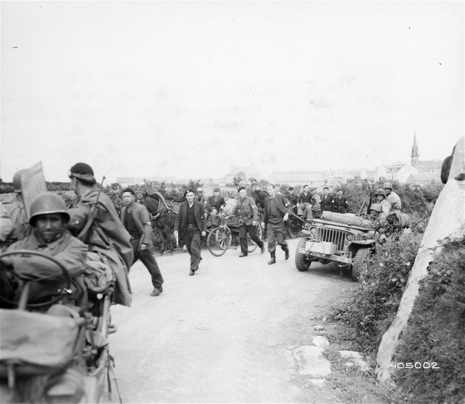 SC 405002 - During the German drive in Russia many [illegible] were taken and transported to France where they were forced to work for their temporary masters.