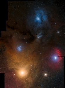Antares and Rho Ophiuchi clouds complex photo