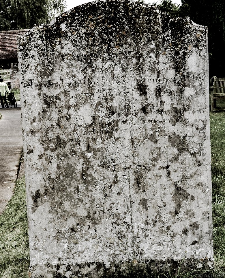 This is the original side of the headstone. It became worn. They turned it round and placed the details on the other side. With an error. He was 79 not 70.