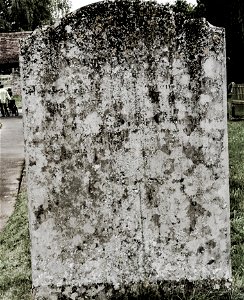 This is the original side of the headstone. It became worn. They turned it round and placed the details on the other side. With an error. He was 79 not 70. photo